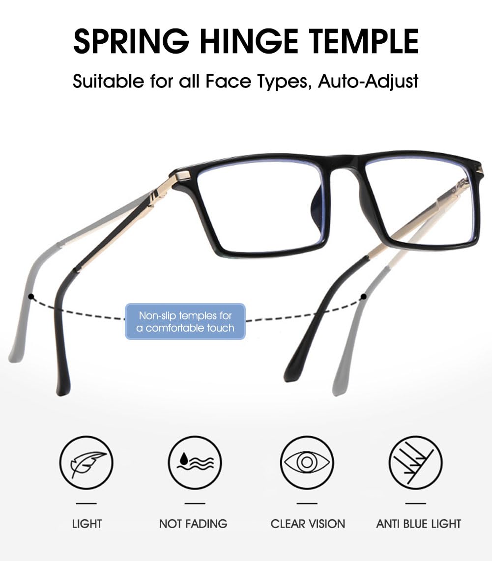 VEVESMUNDO Selbsttönend Gleitsichtlesebrille Progressive Multifocus Photochrome Sportliche Lesebrillen Gleitsichtbrille für Herren Damen