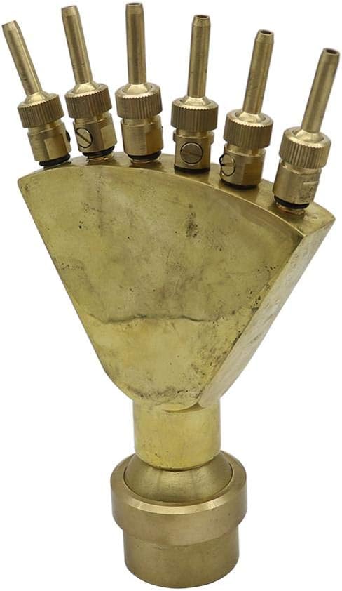 1Pc 1.5" Phoenix Tail Shaped Fountain Nozzles Garden Landscaping Scattering Nozzle Head Ornamental Decorative Fountains