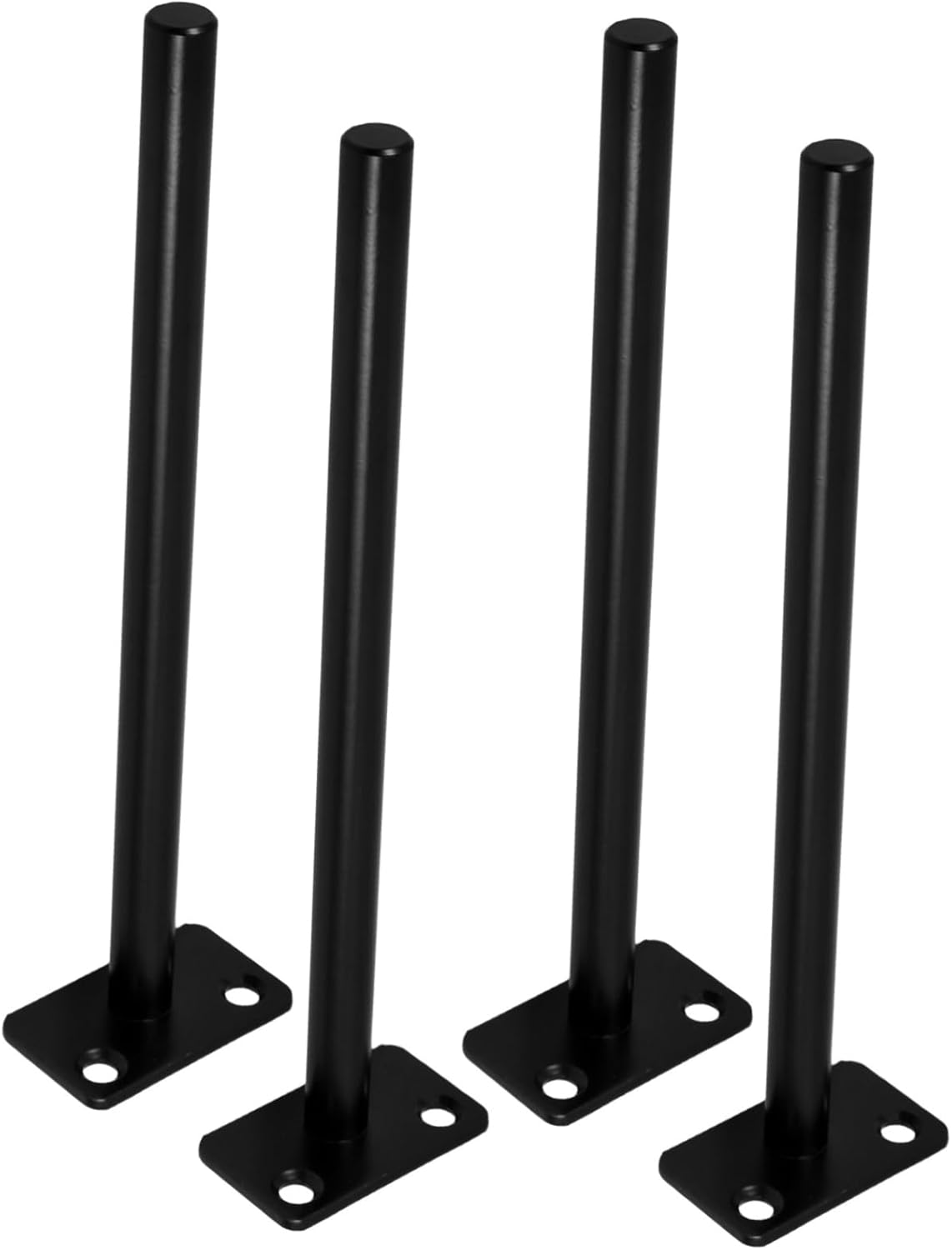 Veemoon 4pcs Black Invisible Floating Shelf Brackets Heavy Duty Wall Corner Brace Support for Board Hanging for Plaster Brick and Tile Walls