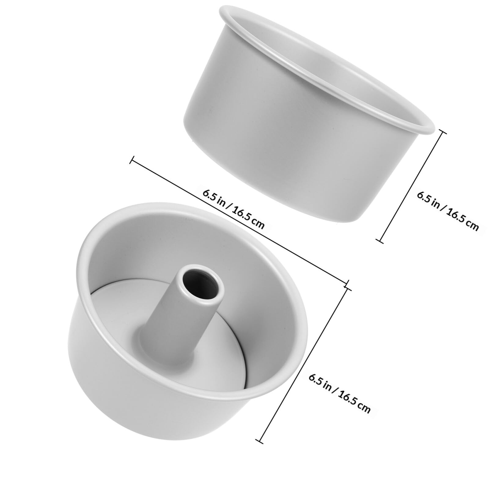iplusmile Runde Backform aus Aluminium mit Abnehmbarem Boden Kuchenform für Torten und Zahlentorten Hohle Backform zum Backen und Transportieren