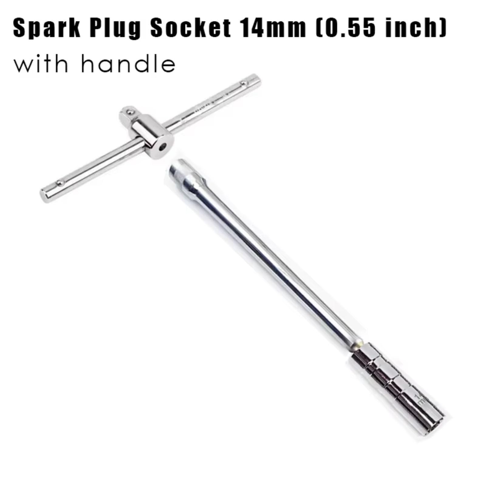 Extracción De Torsión Automática Enchufe Bujía Herramienta Magnética Llave Giratoria Extensión Larga Reparación Instalación 16mm Bujía Giratoria Flexible