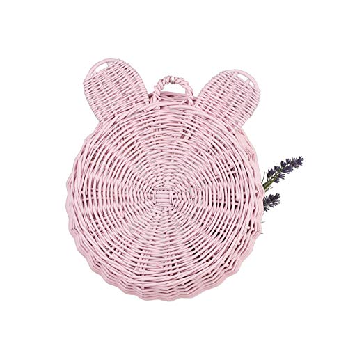 Panier de rangement en osier rose e-wicker24, une création artisanale durable
