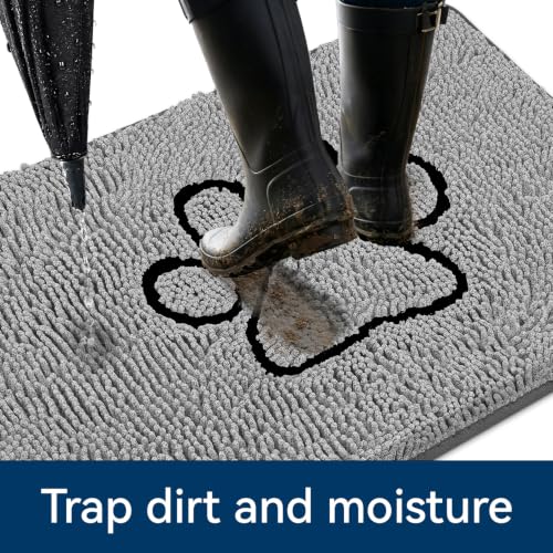 30" x 20" Bcoimo Super Absorbent Indoor Dog Door Mat w// Non-Slip TPR Backing (Various) - image 3