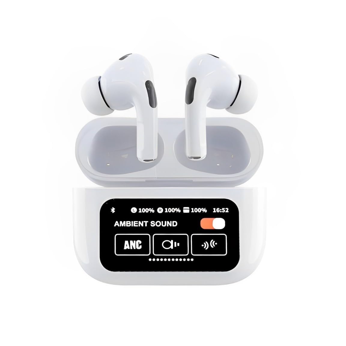 LAUJIE Smart Touch Display True, Wireless with Fast Charge in Ear Earbuds with 32 Hours Playback Bluetooth Earphones, Bluetooth Version: 5.3 and Smart LCD Display in Ear Earbuds (White) (B0DCK5F3DH) Amazon Price History, Amazon Price Tracker