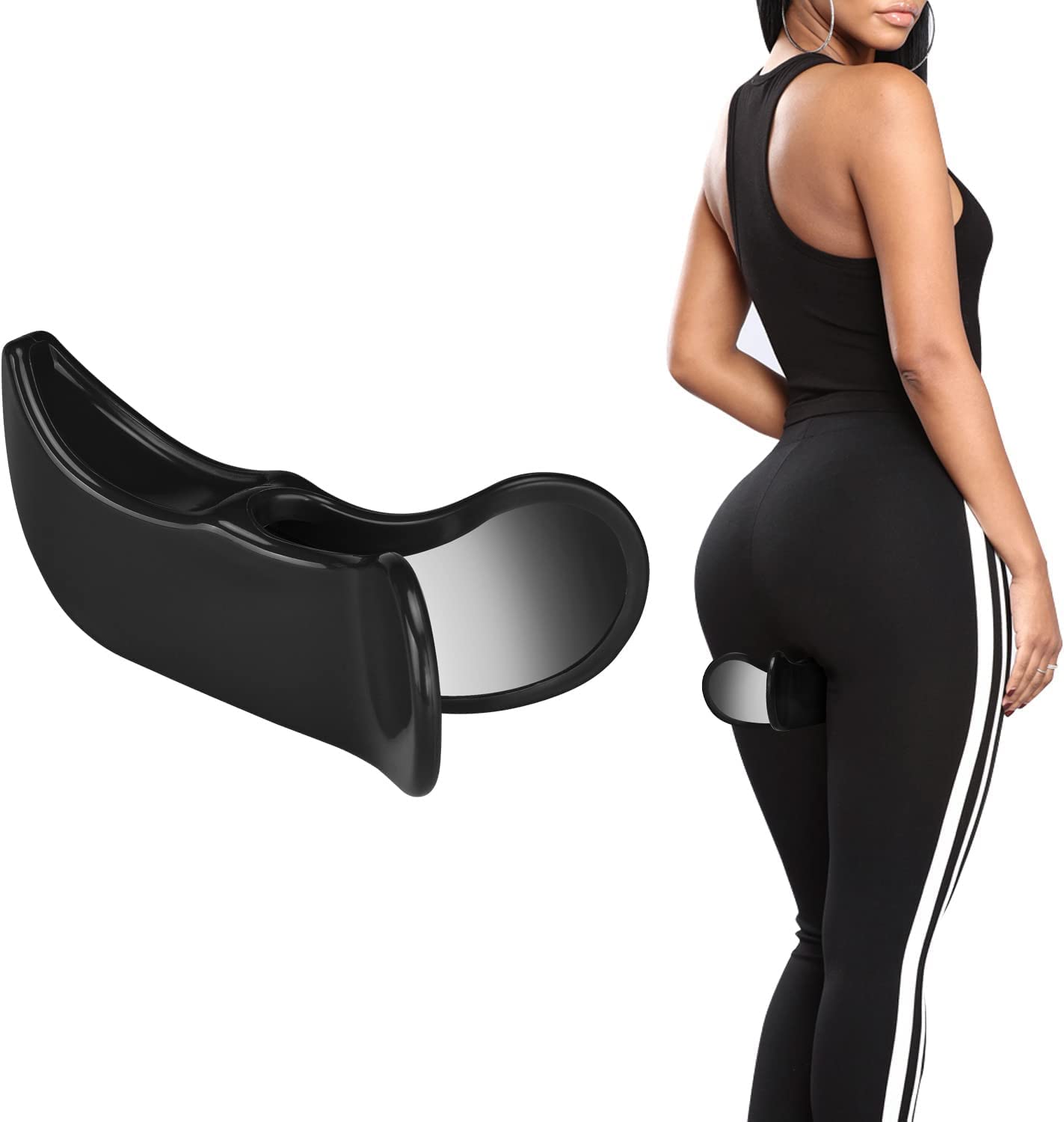 Ostin Flooring Tools Body Sculpting Tools Kegel Exercise Weights Hips Muscle Trainer Women Hip Trainer Lifter Exerciser Hip Muscles Lifter Pelvic Bladder Control Device Buttocks Trainer (Black)-image-8
