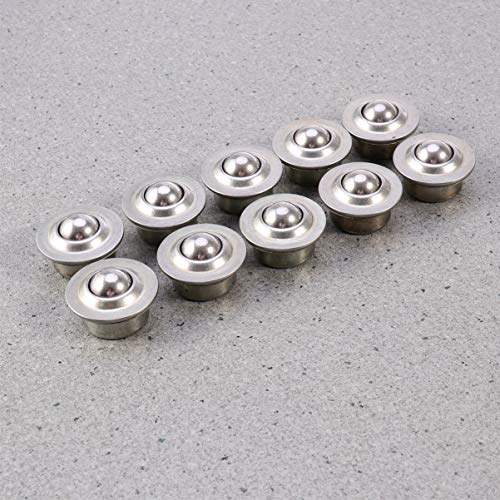 Hemoton 10Pcs Rolamento Rolamento Esfera de Aço Rodízios de Rolamento Flange Unidade de Transferênci