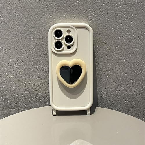 Étui anti-chute iPhone 13 Pro blanc à miroir intégré - 6