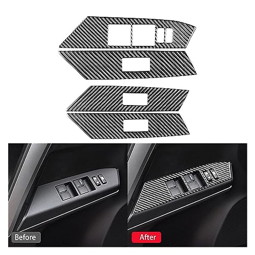 Autocollant de fenêtre pour RAV4 2013-2018 : garniture de panneau de commande intérieur chrome - 6