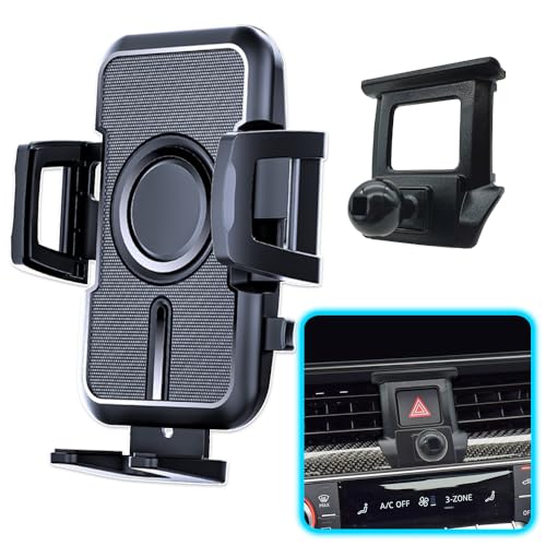 JOCUNDLY WAAPAK Car Phone Holder Mount 2009-2025 Audi A4 A5 S4 S5 RS4 RS5 Allroad Auto Accessories Interior Decoration Smartphone Thick Case Cradles Navigation Bracket iPhone (Audi-A4-17-25)