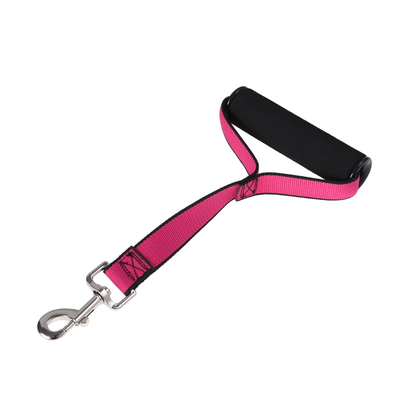 Mikikit Dog Training Supplies Elastic Short Leash for Large Dogs Pet Accessories for Heel Position Control Durable Rose Red Design