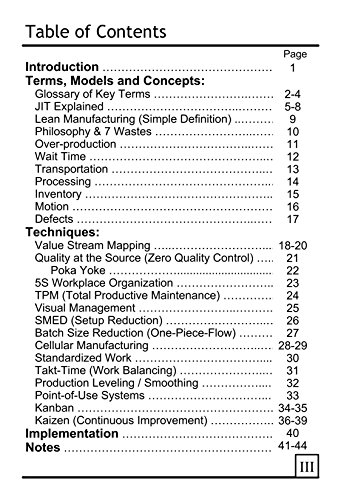 The Lean Manufacturing Pocket Handbook - Image 3