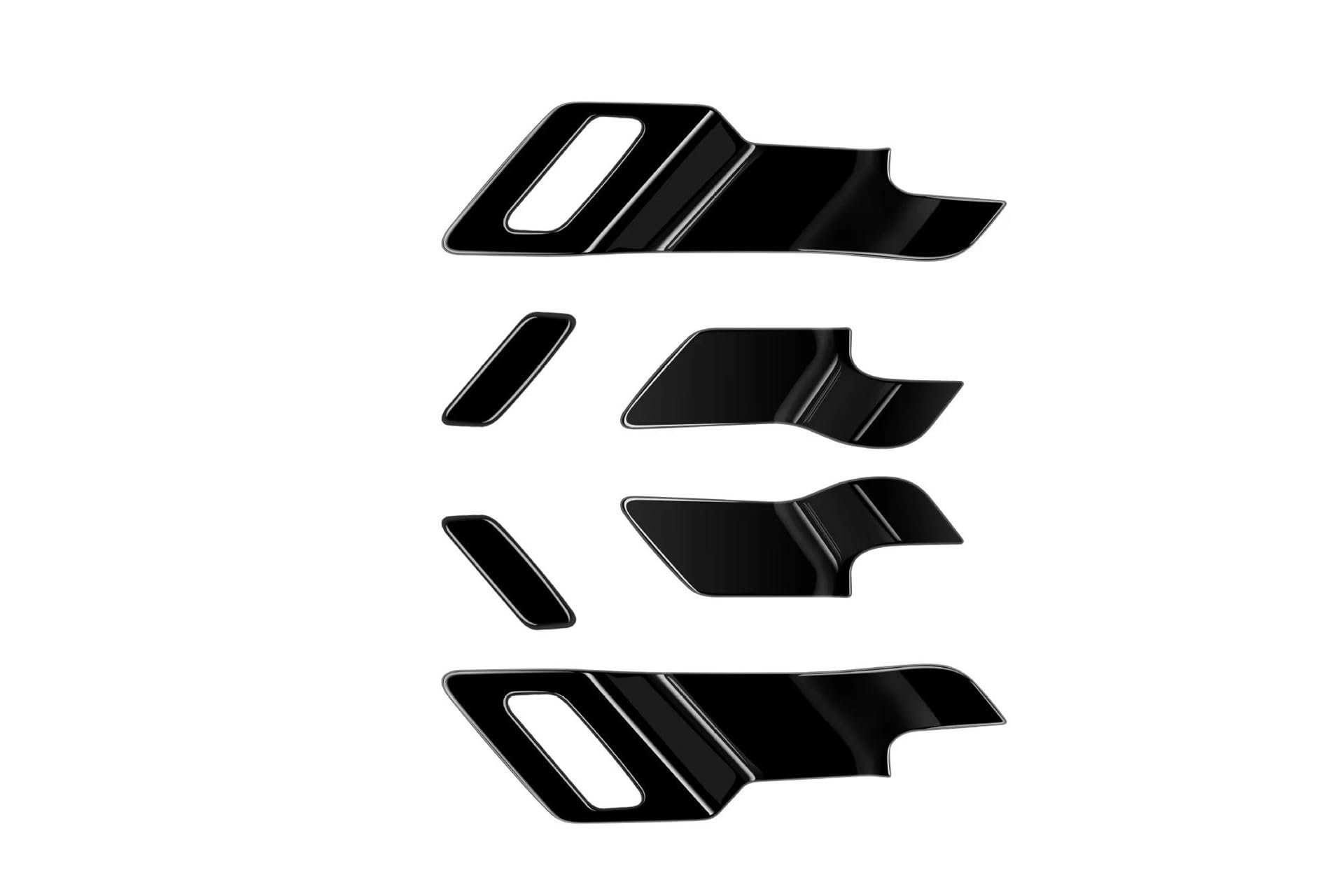 Car Interior for Mitsubishi for Outlander 2022 2023 2024 Center Console Decoration Cover Trim Stickers Car Styling Accessories ABS Black(Inner Bowl LHD RHD)