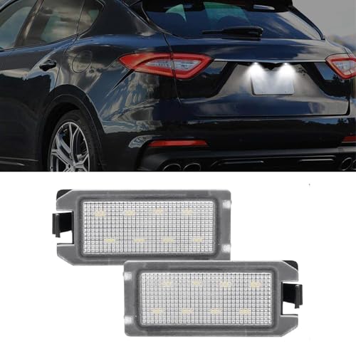 GSRECY LED License Plate Light Tag Lamp Assembly Compatible with Grand Cherokee WK2 2014-2020, Compass Patriot 2014-2017