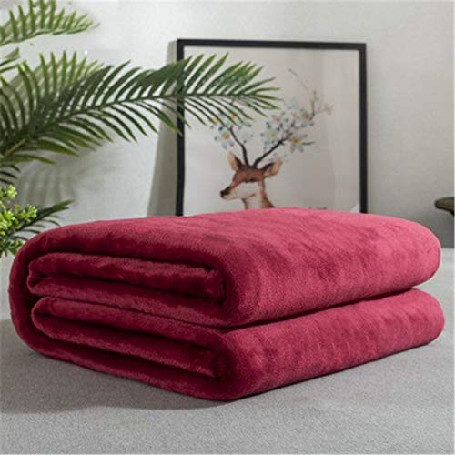 Bedding Coral Fleece Decke Tagesdecke King Wolldecke Super weich und flauschig warm Mikrofaser Solid Decke (nur Decke)