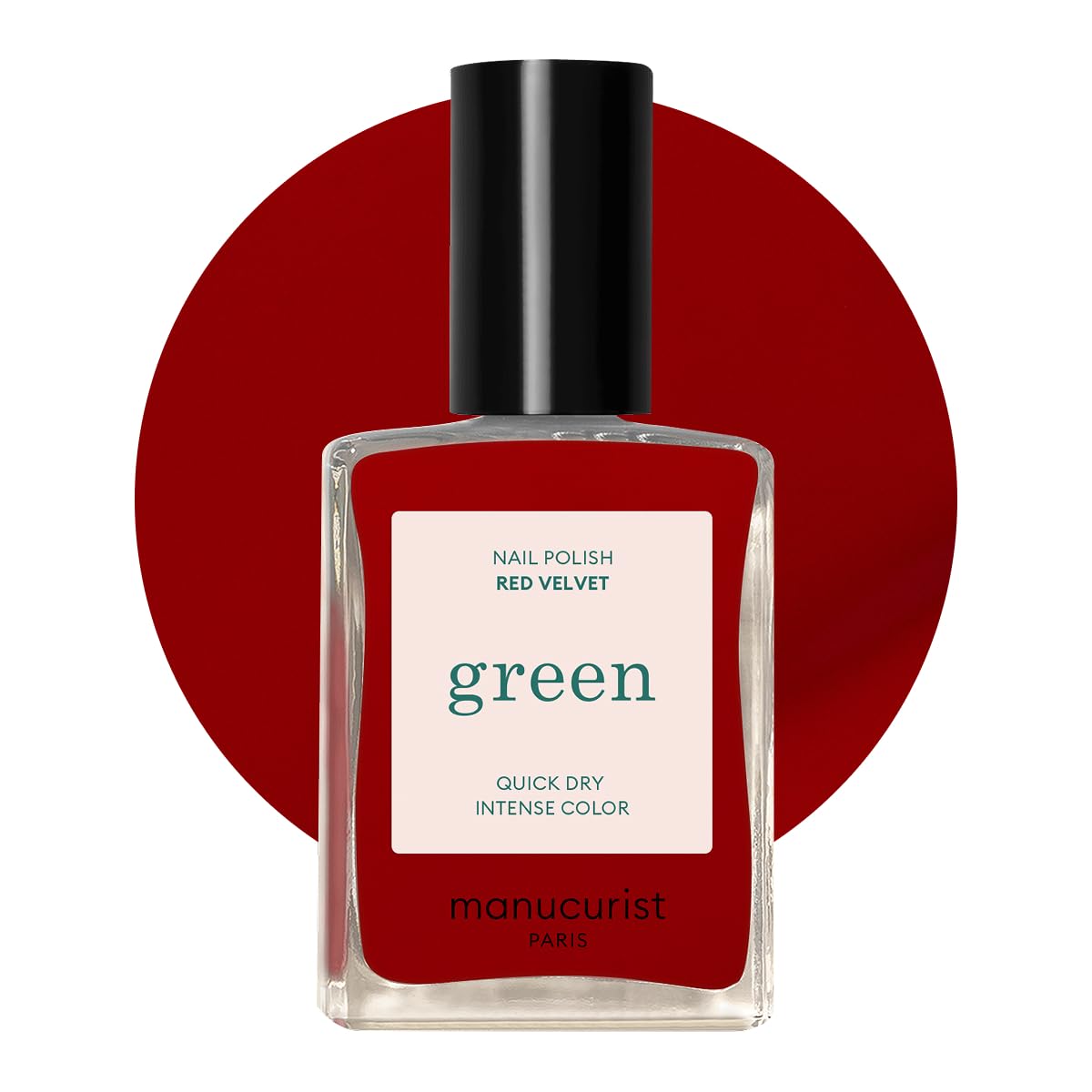 Manucurist Green Nagellack Red Velvet Tiefes Samtrot - Klassisch - Profi-Maniküre-Effekt - Manucurist Lack - Nail Polish - 15ml