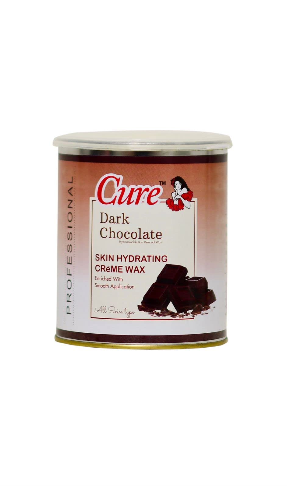 Cure Pure Dark Chocolate Wax Creme for Legs, Arms, Underarms, Bikini at Home Quick and Easy Hair Removal Cream for Soft & Smooth Skin De-tanning Waxing Fully Body Wax for All Hair (800 Gm)