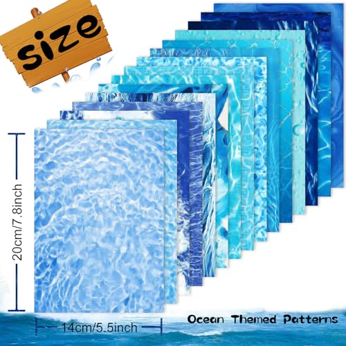 Papier cartonné vagues océan pour fabriquer des invitations de anniversaire - 2