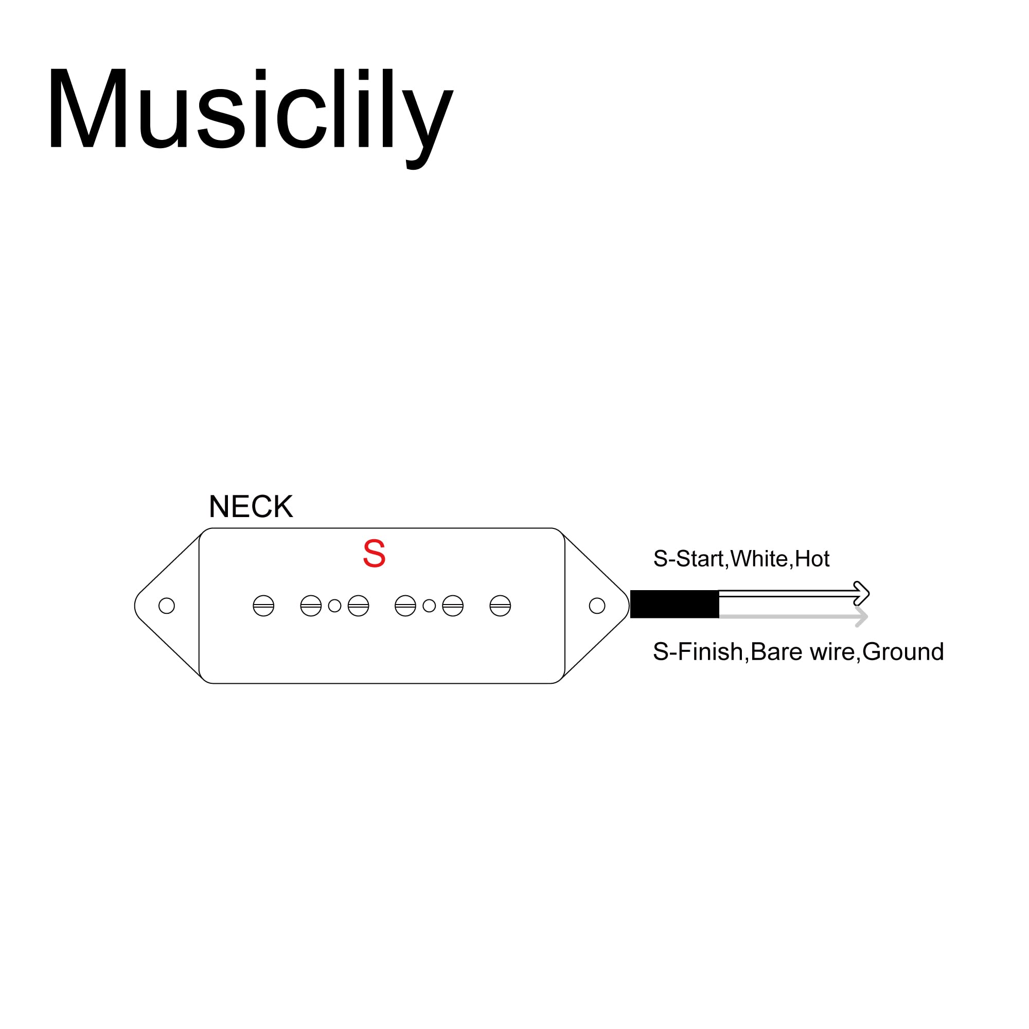 BCM rewind 3PU用　特殊P-90 Type-3A アルニコ5 BCM rewind pickup 3PU向け特殊P-90 Type-3A アルニコ5ロッド