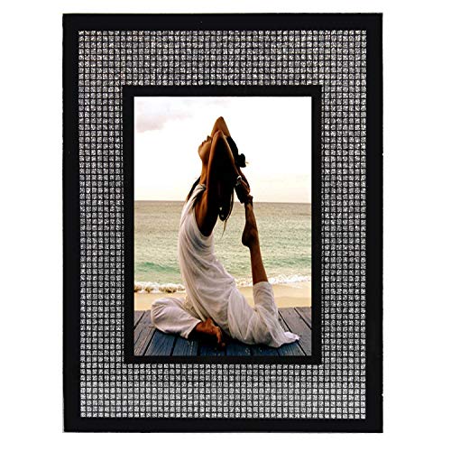 Gloop Cadre photo poster avec strass Cadre en plastique Différentes dimensions (10 x 15 cm, noir/blanc)