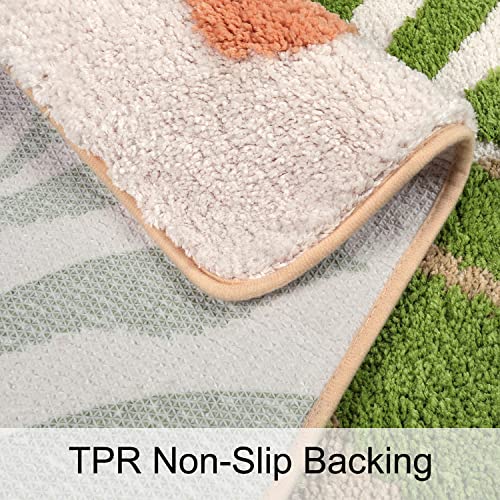 Haocoo Bath Mat Morden Abstract Art, 20X32 Inch Ultra Soft Non-Slip Bathroom Rugs Microfiber Machine Washable Bath Rug,Art Design Boho Bathroom Rug Door Mat For Bathroom Tub Shower Decor #TOP2