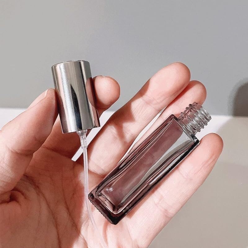 Mini Bottiglie di Profumo da Viaggio, Atomizzatore di Profumo 2 Pezzi Flacone Spray di Profumo 5ml 9ml Atomizzatore di Vetro Vuoto Portatile Fiala di Campione Bottiglia Ricaricabile da Viaggio Ricaric