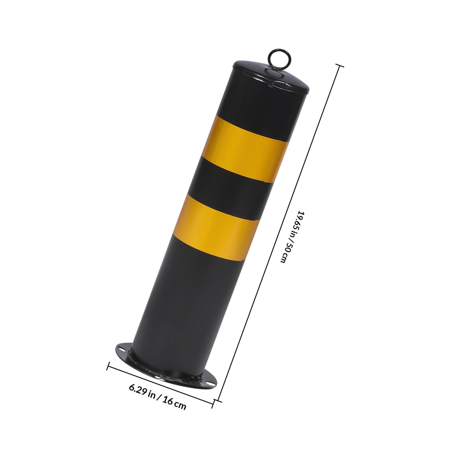 Barriere Parking Rabattable en Acier Laminé à Froid, Potelet de Sécurité pour Parking Protection Renforcée et Haute Visibilité, pour Délimitation Routière