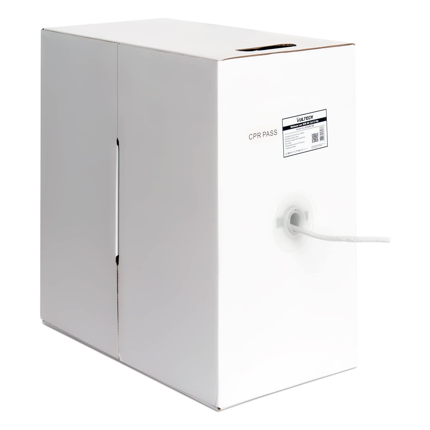 Vultech sc13502 – 305 – Câble réseau (CAT6, F/UTP (FTP), 10/100/1000Base-T (x), gris, Chlorure de vinyle (PVC), Stranded)