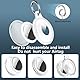 2 Pack IPX8 Waterproof AirTag Keychain Holder Case, Lightweight , Anti-Scratch, Easy Installation,Soft Full-Body Shockproof Air Tag Holder for Luggage,Keys, Dog Collar-Clear