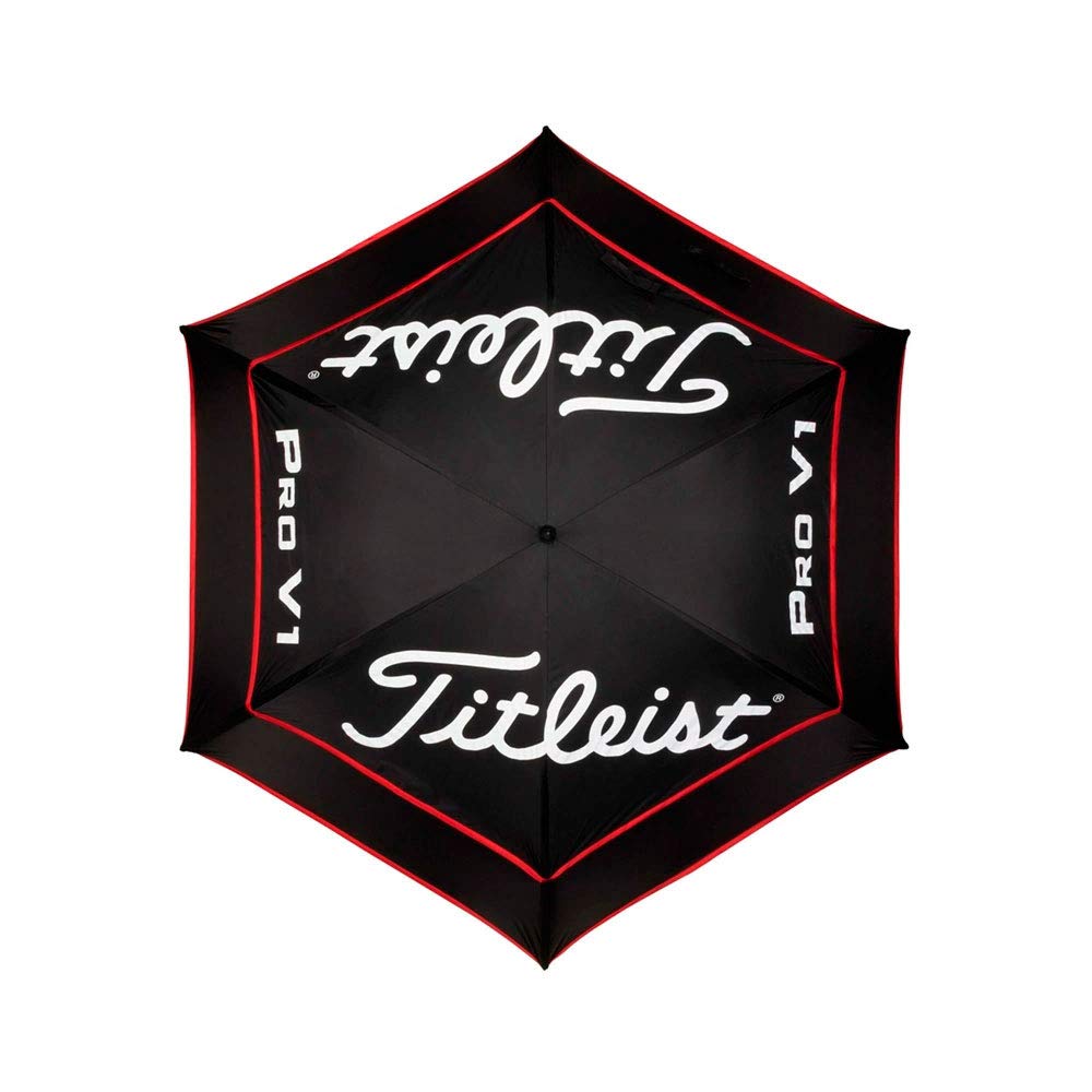 Titleist Tour Double Canopy Golf Umbrella Black/Black/Red Buy Online