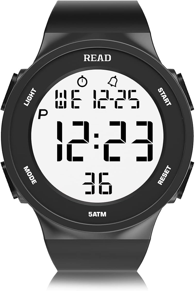 TEZER Unisex Digital Wrist Watch, Fashion Watch with High