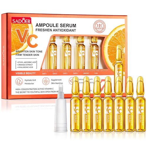 Ampollas Flash Efecto Lifting Inmediato,Ampollas Flash Vitamina C 7x2ml,ampollas Faciales con vitamina C,Serum ampollas,Ilumina tu rostro,Hidratación, Flash, para todos los tipos de piel