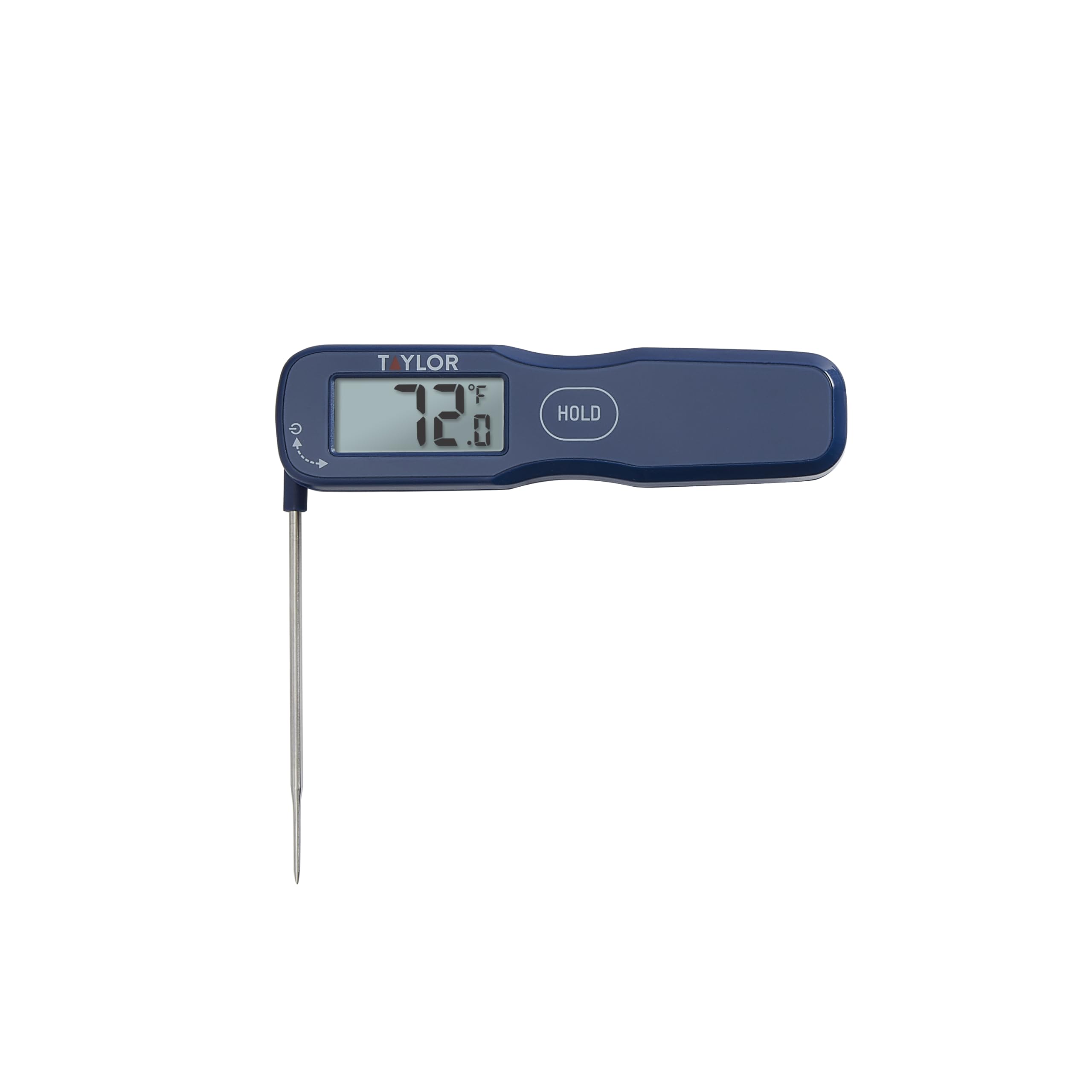 Taylor Termómetro digital impermeable de respuesta rápida plegable para alimentos, termómetro de lectura instantánea para carne, barbacoa, cocina y cocina, color azul