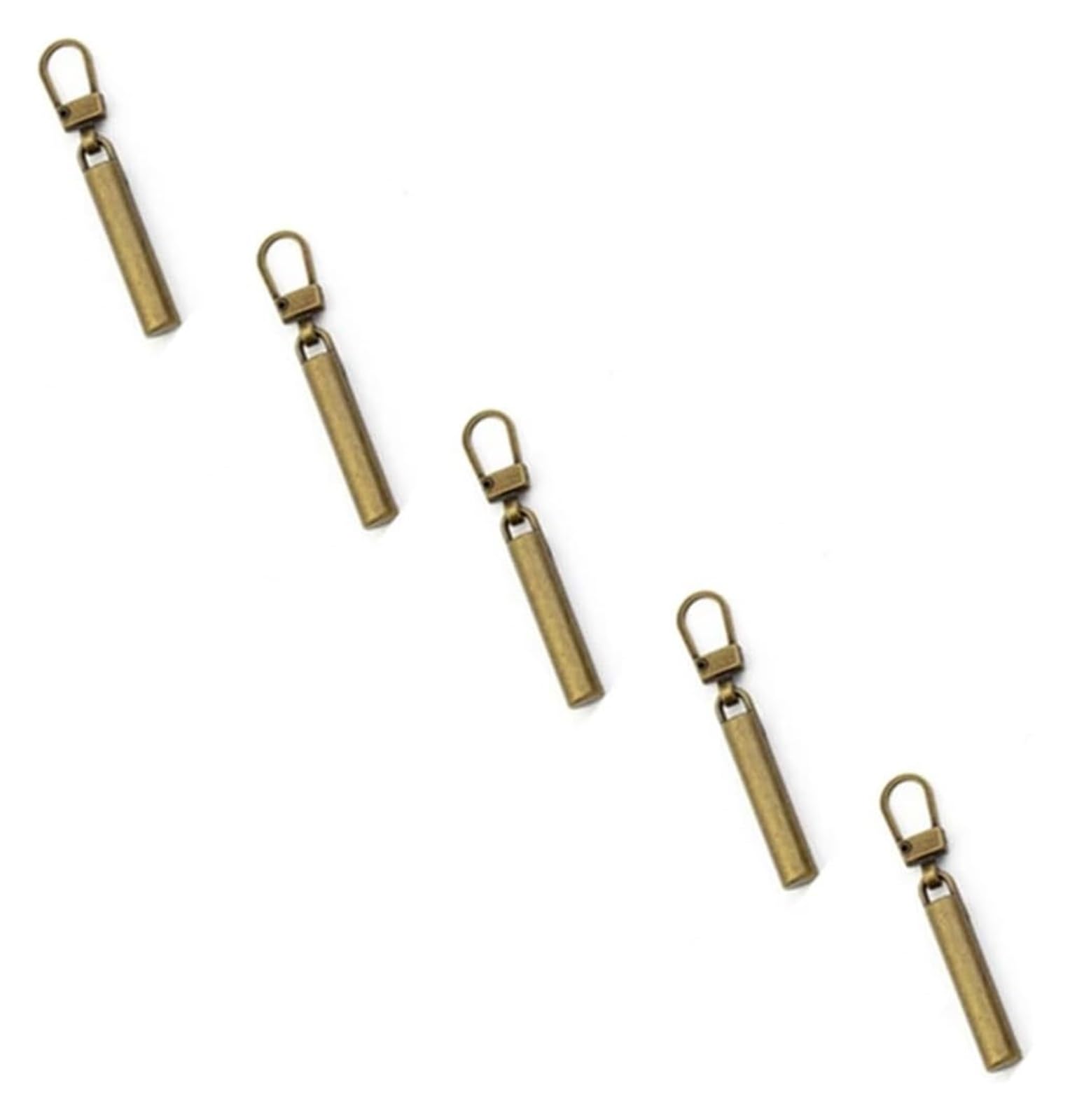 Têtes de fermeture éclair de rechange coivré en cœur pour sac et manteau