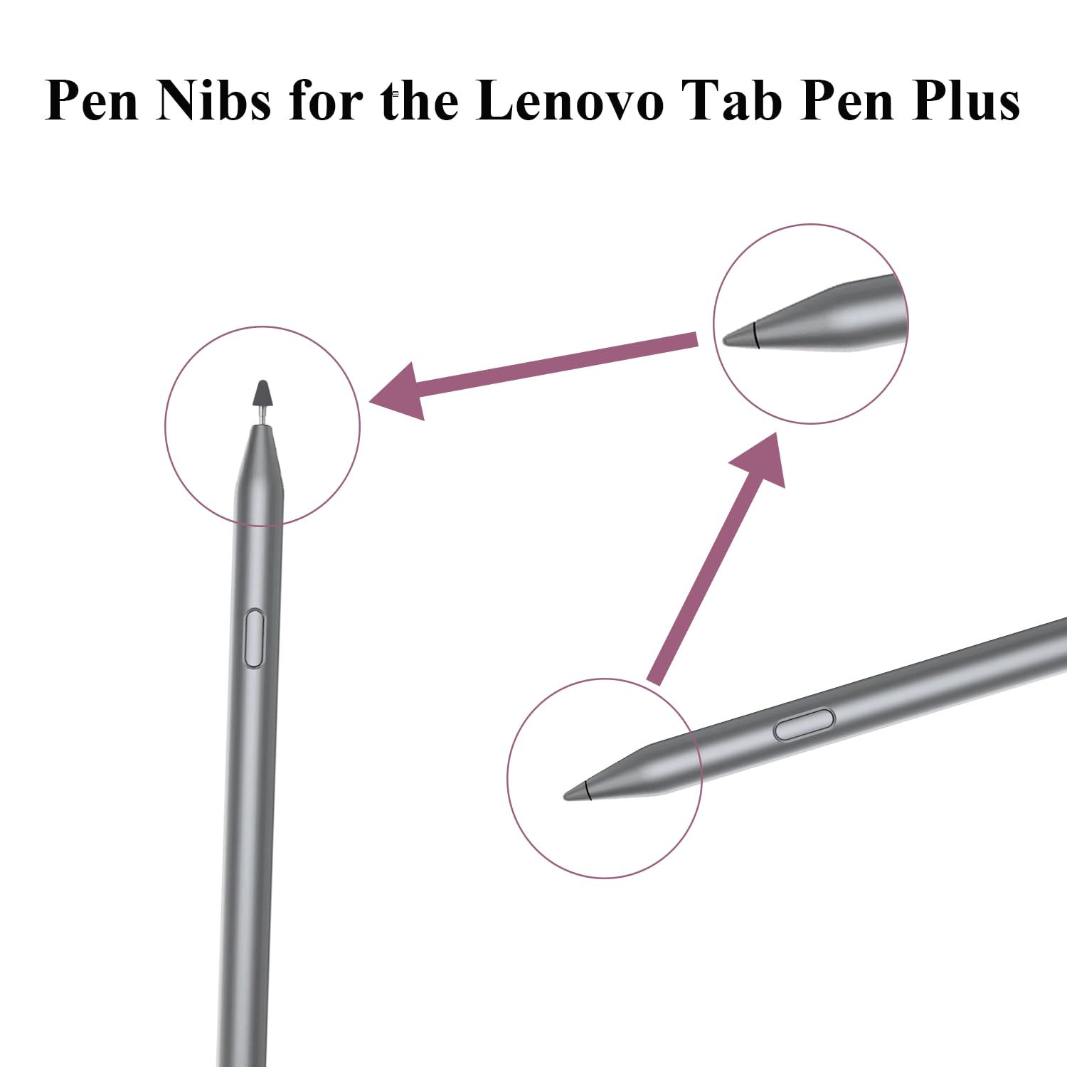 Tab Pen Plus - Puntas de repuesto compatibles con Lenovo Tab Pen Plus Tips/Nibs, Tab Pen Tips/Nibs Compatible con Lenovo Tab Pen Plus
