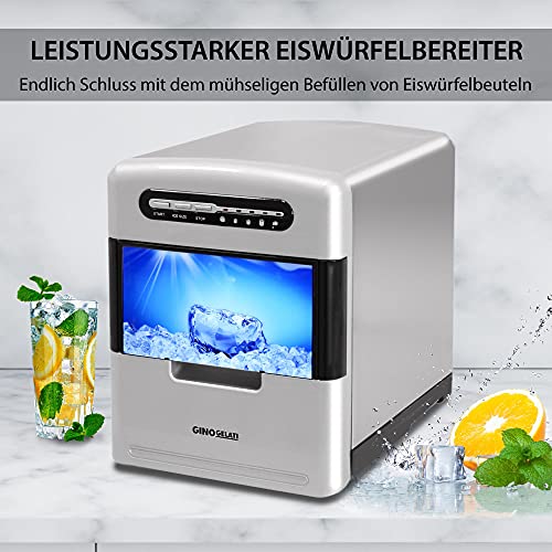 Syntrox Germany GG-185W Digitaler Edelstahl Eiswürfelbereiter max.150 Watt Eiswürfelmaschine Icemaker 3 vers. Eiswürfelgrößen – Bild 8