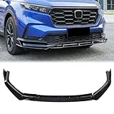Fancemot Gloss Black Front Bumper Lip Compatible with Honda CRV 2023-2026, Air Dam Chin Splitter Diffuser Spoiler Wing Protector Body Kit