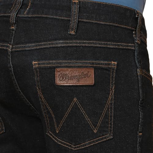 Image of Wrangler Men's Blue Fitted Fit Low Rise Jeans