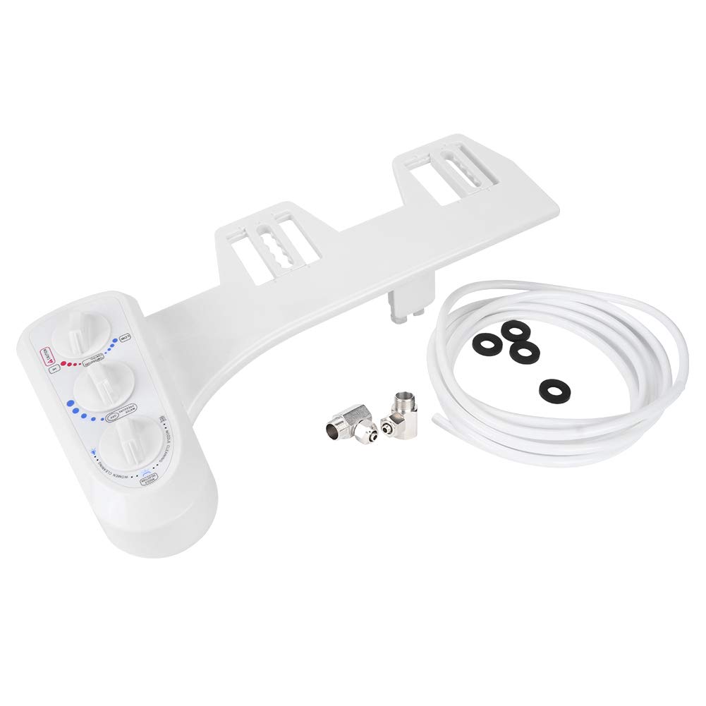 Soporte de Bidet de Toilette Amenaza de Boquilla Doble y Agua Fría en sí Misma, y ​​en la Parte Posterior de la Limpieza de la Nueva o Esperada Material de los ABS de Madres Blanca