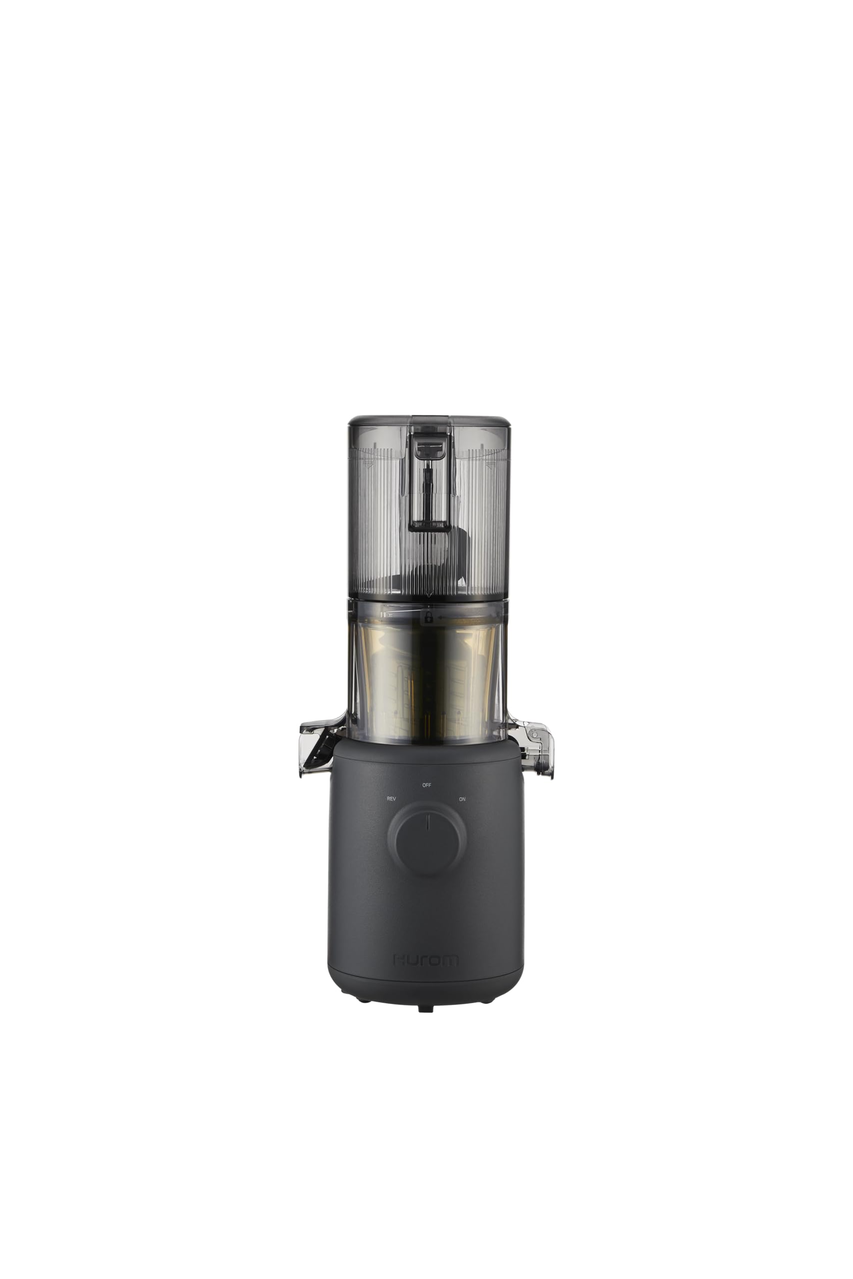 HUROM | Estrattore di succhi | Estrattore per succhi di frutta e legumi | H310A | pressa a freddo | motore silenzioso | facile da pulire | design compatto | 220ml | 100 Watt | Senza BPA (Charcoal)