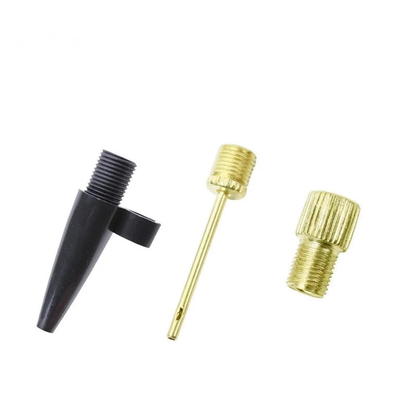 Dymkie 3Pcs Copper Inflator Nozzle Kit Adapter Tube Bicycle Adaptors For Road & Mtb Tire(3Pcs)