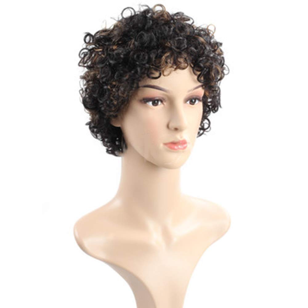 Perruque courte vrais cheveux volume naturel bonnet mécanisme frange oblique