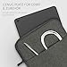 moex Dash Case für Surface Go 3 Tasche mit Reißverschluss und Fach für Zubehör, Sleeve Laptop Hülle weich Gepolstert, Schutzhülle Minimalistisch Laptoptasche, Dunkelgrau