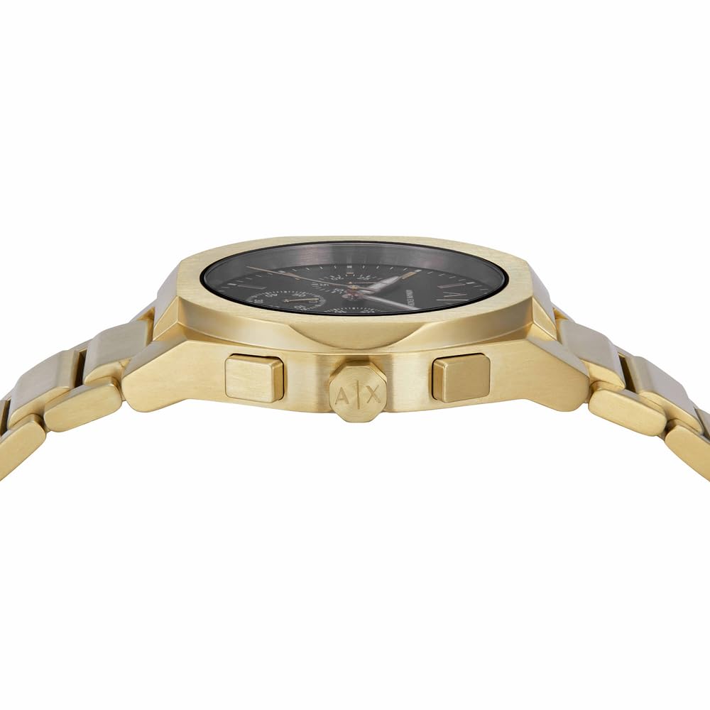 Armani Exchange Herrenuhr, Quarz-Chronographenwerk und 42 mm Gehäusegröße mit Edelstahlarmband