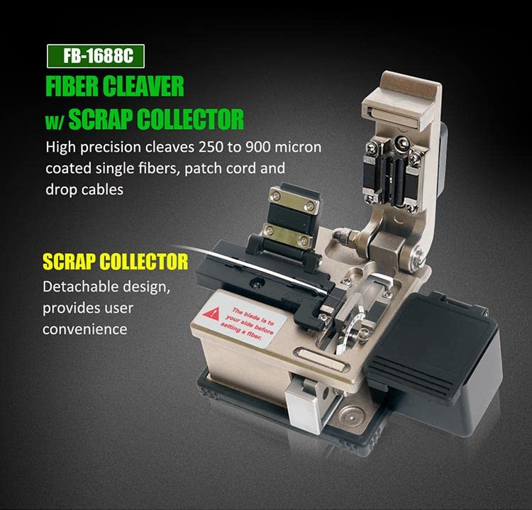 Miniatura 5 de Proskit MT-7602-C - Medidor de potencia de fibra 4 en 1, detector de fallas visuales, probador de cable de red, medidor de potencia de fibra con