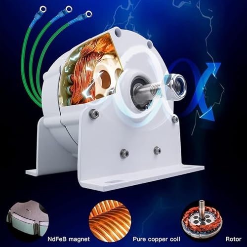 Generatore di turbina eolica, generatore di corrente alternata a magnete permanente da 3000W/5000W/8000W/10000W, 12V 24V 48V motore elettrico senza ingranaggi trifase