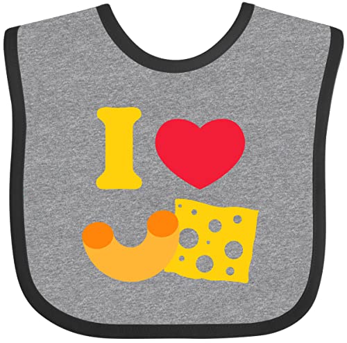 inktastic I Heart Mac and Cheese Baby Bib