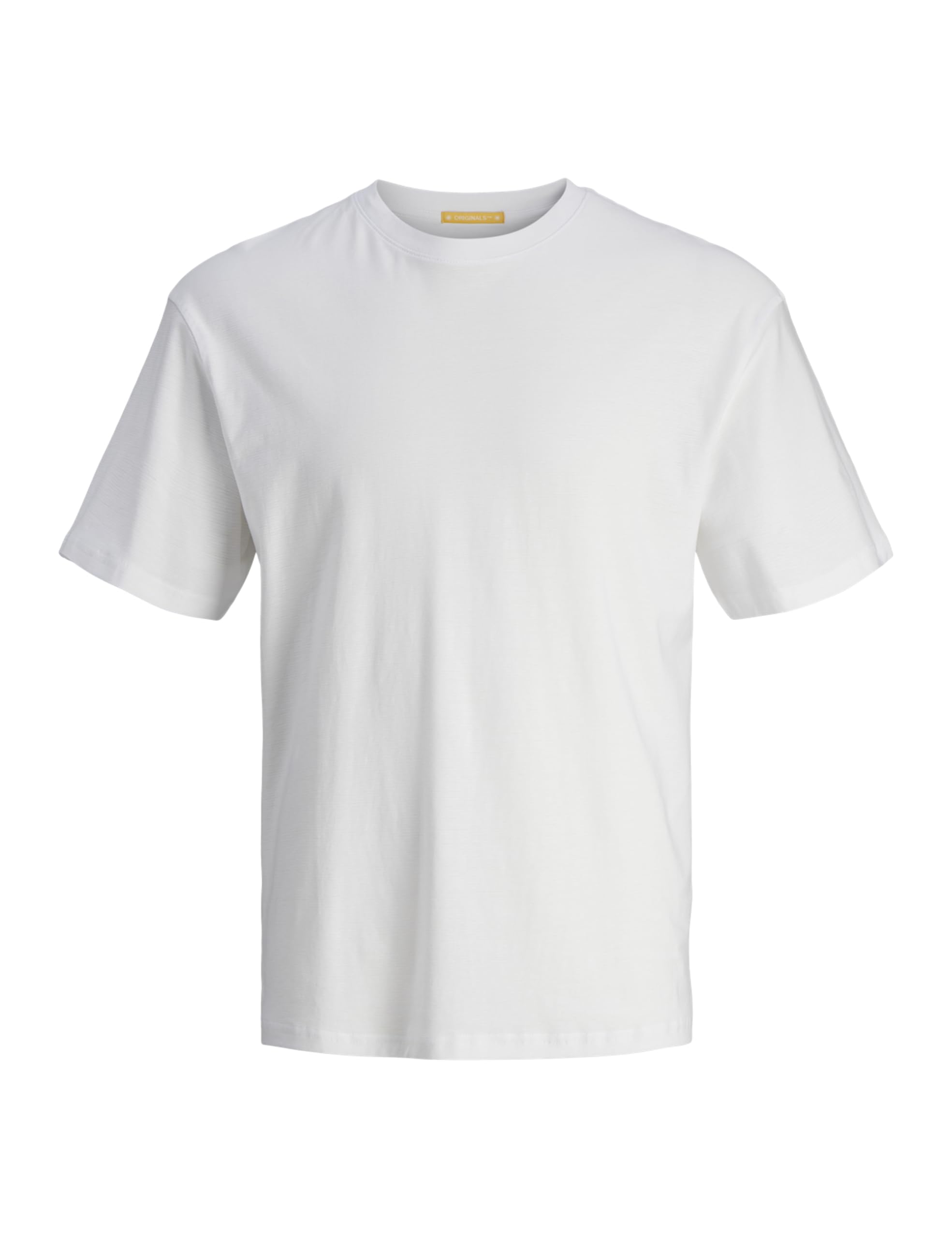 JACK&JONES JORARUBA SUMMBERBLANK Tee SS Crew Neck, Bright White, S