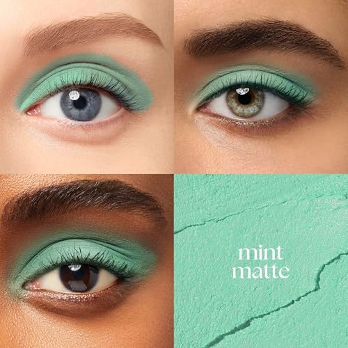 Image of Julep Eyeshadow 101 Cream-to-Powder Waterproof Shadow Stick - Mint Matte - Long-Lasting, Crease-Proof, Cool-Toned Pastel Green Matte Cream Eyeshadow with Built-in Smudger