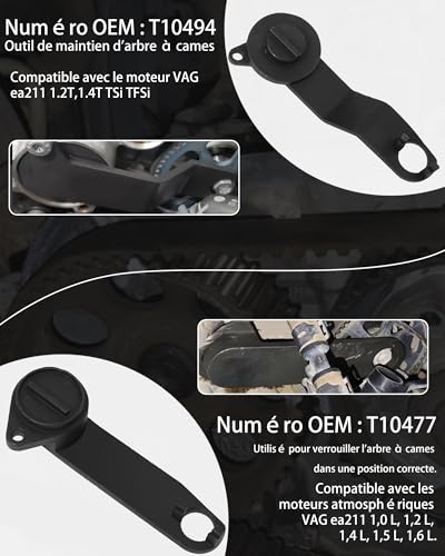 Outil calage arbre a came EA211 pour resoudre decalage courroie VW