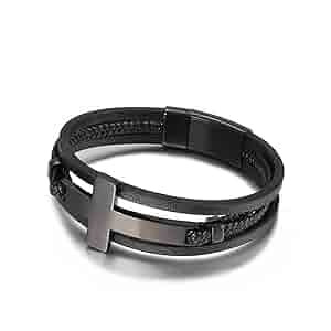 Amazon.com: Cross Bracelet for Men, Men Stainless Steel